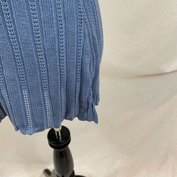 New with Tags ModCloth Open Weave Light Blue Boat Neck Sweater Size Small - Picture 9 of 11